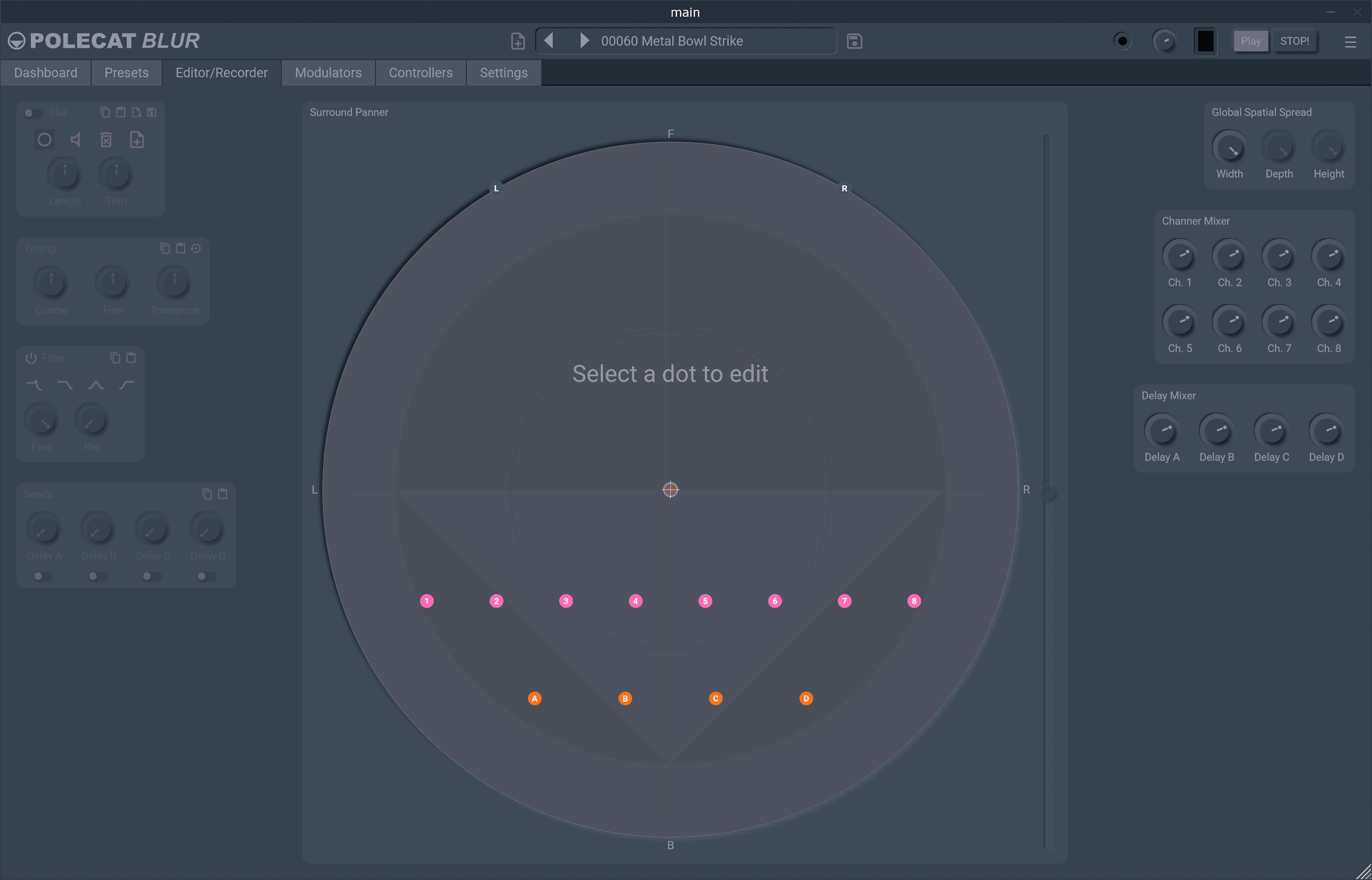 Polecat Blur Editor Recorder view