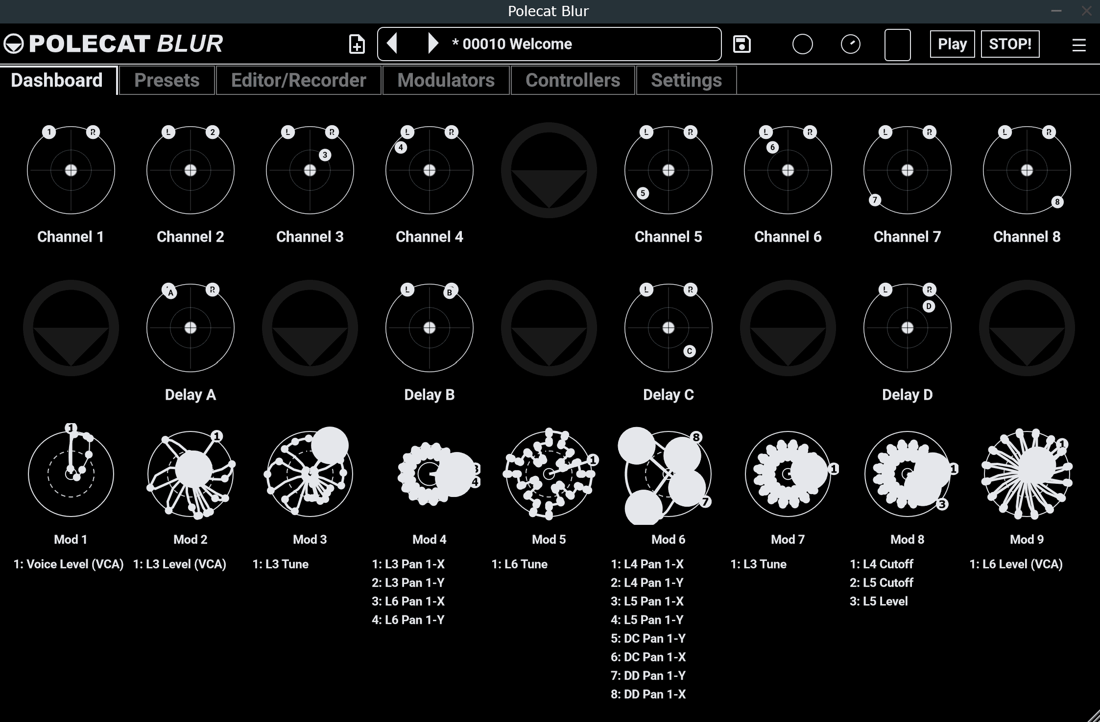 Polecat Blur using the Accessible Dark theme